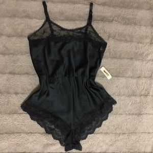 Vintage French Maid Black Lace Lingerie